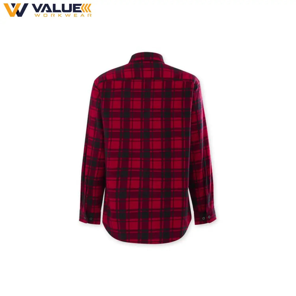 Hard Yakka Core Long Sleeve Closed Front Check Flannel Shirt Y04006