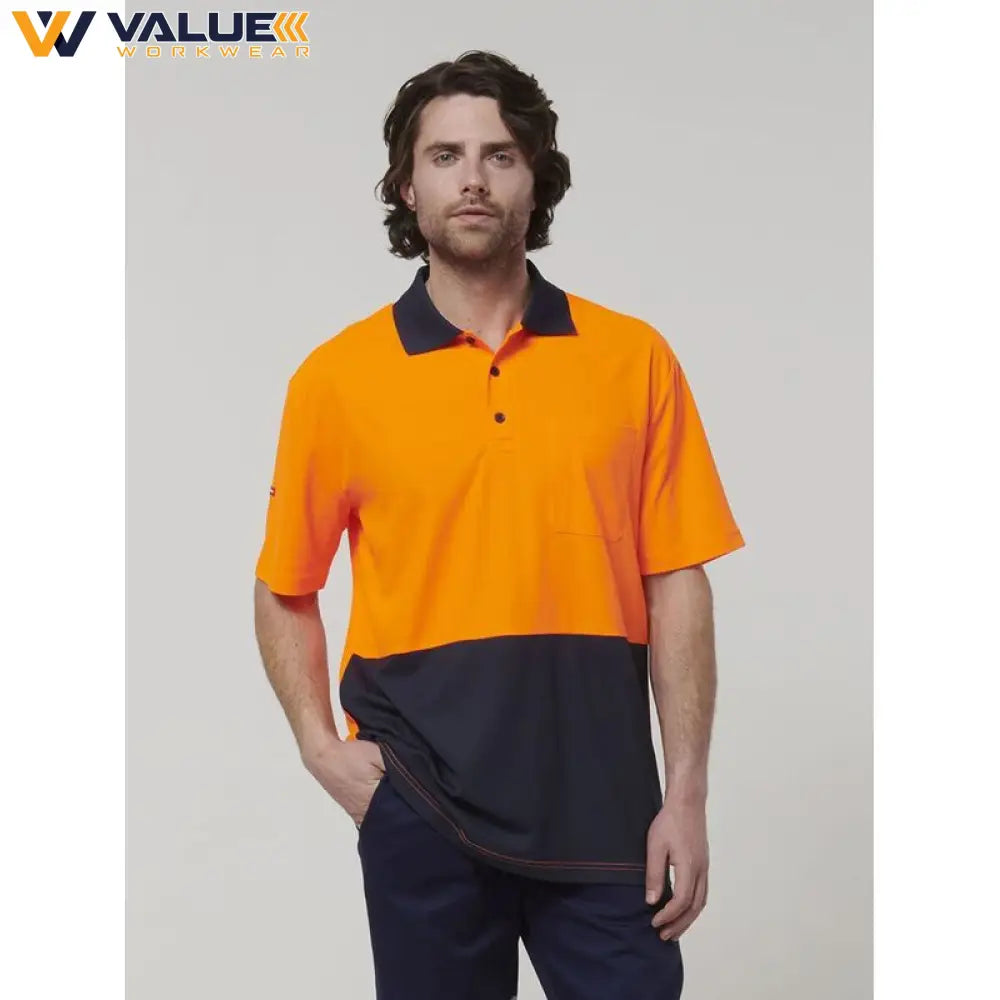 hard-yakka-mens-short-sleeve-hi-vis-polo-y19616