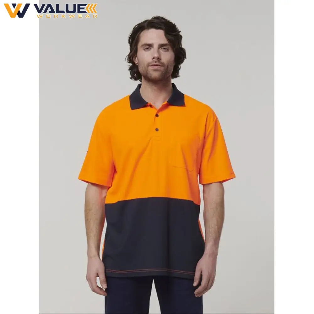 hard-yakka-mens-short-sleeve-hi-vis-polo-y19616