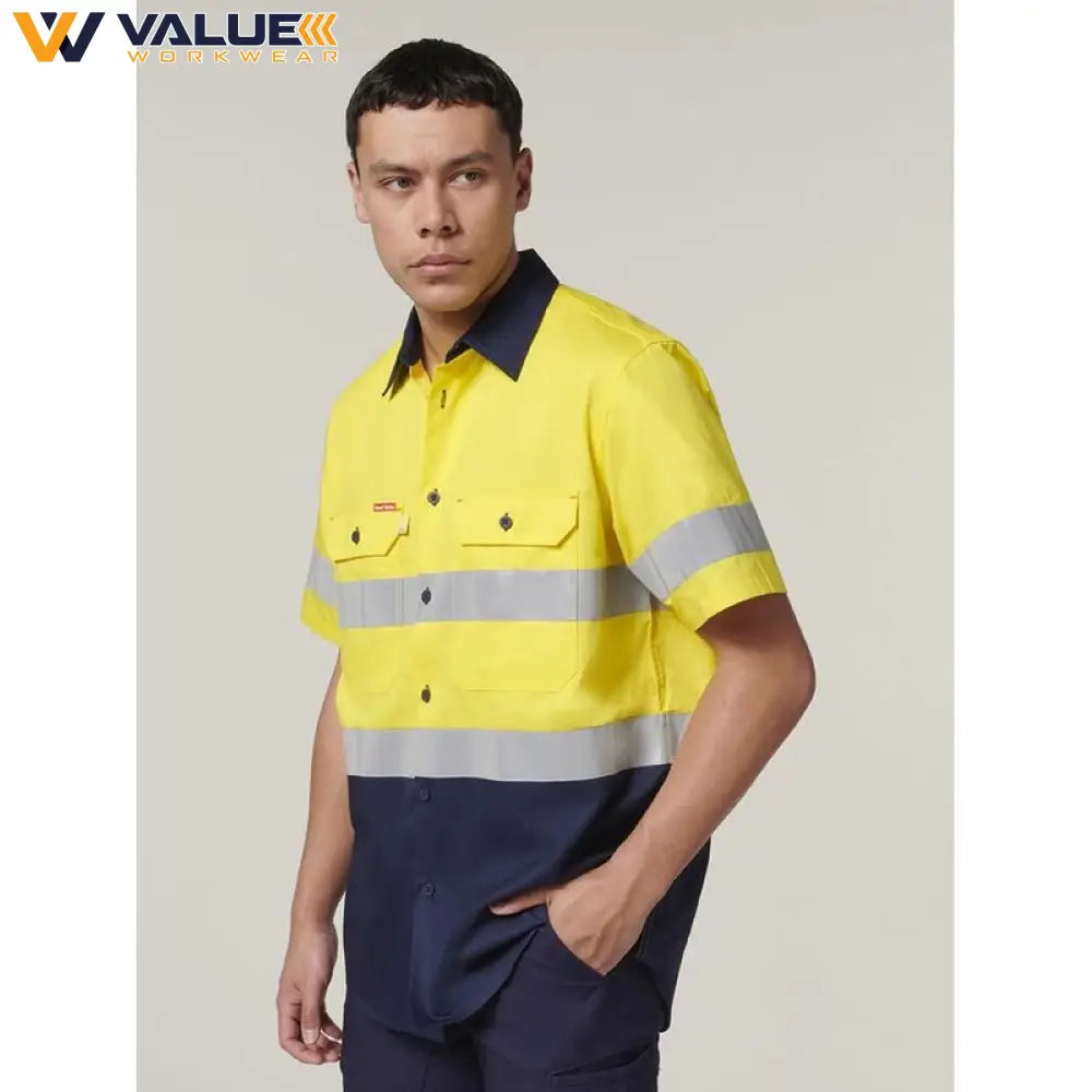 hard-yakka-short-sleeve-hi-vis-2-tone-taped-vented-shirt-y07754