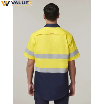 hard-yakka-short-sleeve-hi-vis-2-tone-taped-vented-shirt-y07754