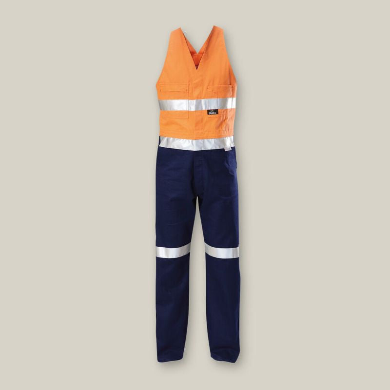 Hard Yakka Foundations Hi-Visibility Drill Two Tone Action Back Coverall Y01055