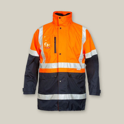 Hard Yakka Foundations Hi-Vis Two Tone 4 In 1 Wet Weather Jacket Y06057