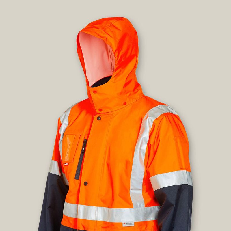 Hard Yakka Foundations Hi-Vis Two Tone 4 In 1 Wet Weather Jacket Y06057