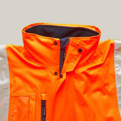 Hard Yakka Foundations Hi-Vis Two Tone 4 In 1 Wet Weather Jacket Y06057