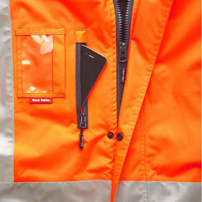 Hard Yakka Foundations Hi-Vis Two Tone 4 In 1 Wet Weather Jacket Y06057