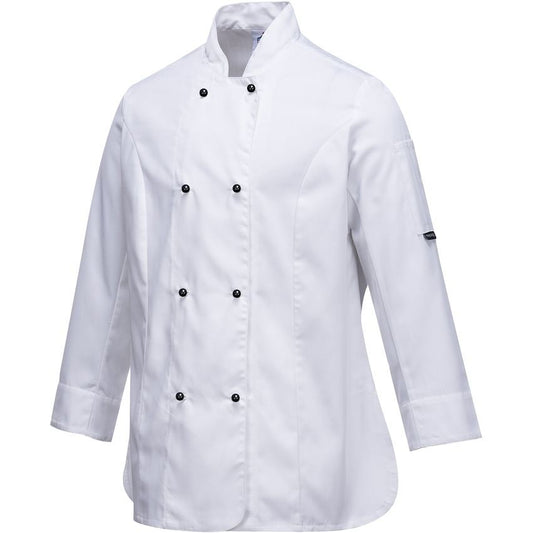 Portwest Rachel Chef Jacket Long Sleeve C837