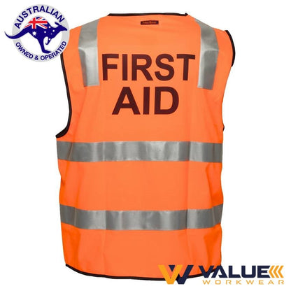 Portwest Day/Night Safety Vest with Tape FIRST AID MZ103