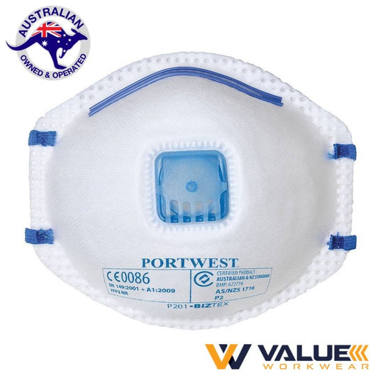 Portwest FFP2 Valved Dust Mist Respirator Mask P201