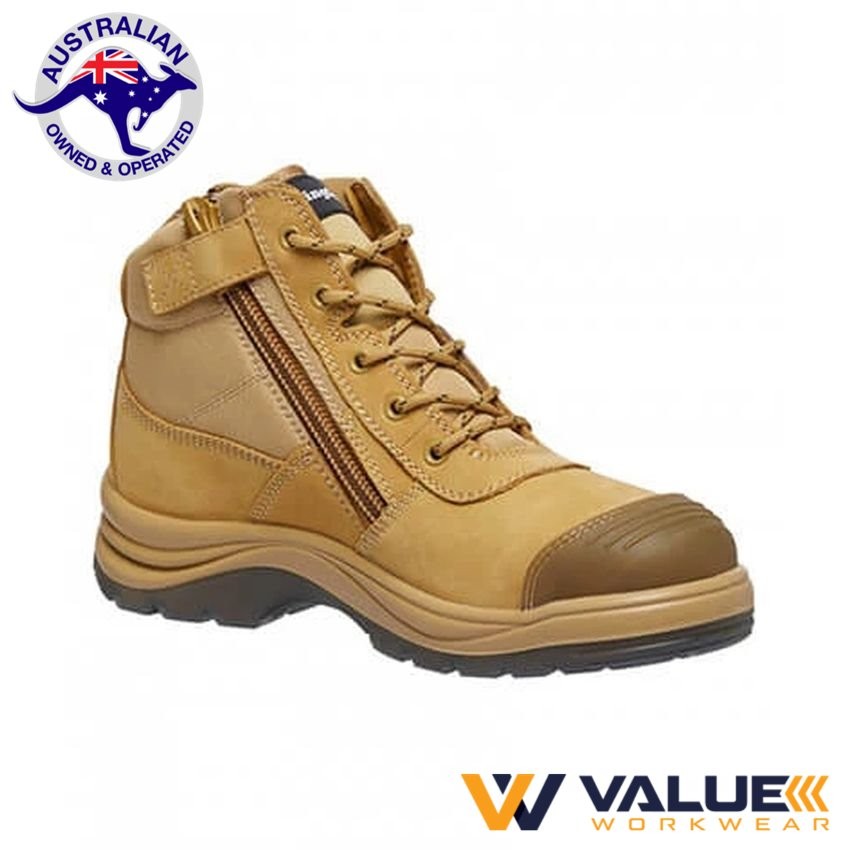 KingGee Tradie 130mm (5 inch) Side Zip Boot - Wheat K27100