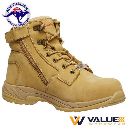 KingGee Women's Tradie 130mm (5 Inch) Boot - Wheat K27380