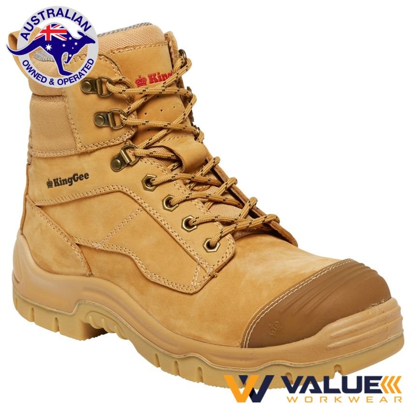 KingGee Phoenix 6Z 150Mm -6 Inch Safety Work Boot - Wheat K27880