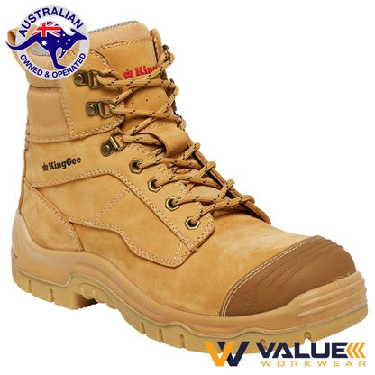 KingGee Phoenix 6Z 150Mm -6 Inch Safety Work Boot - Wheat K27880