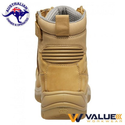 KingGee Phoenix 6CZ EH 150mm (6 inch) Side Zip Boot - Wheat K27980