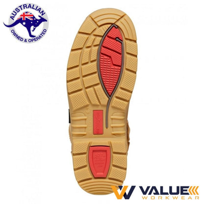 KingGee Phoenix 6CZ EH 150mm (6 inch) Side Zip Boot - Wheat K27980