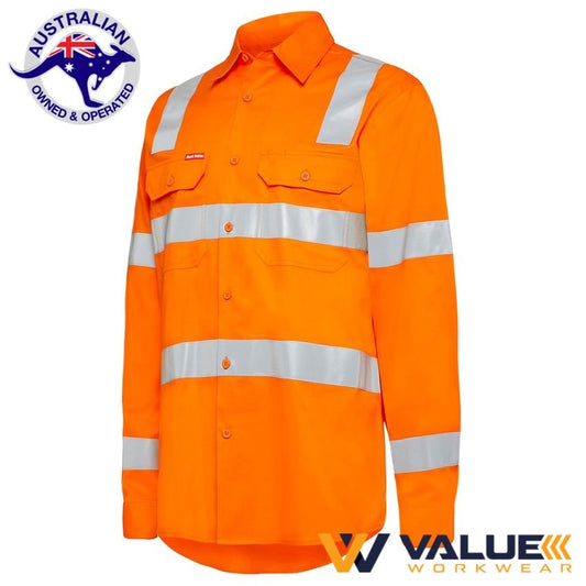 Hard Yakka Foundations Biomotion Hi-Visibility Shirt With H Back Tape Y04265