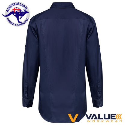 Hard Yakka Long Sleeve Light Weight Drill Ventilated Shirt Y04630