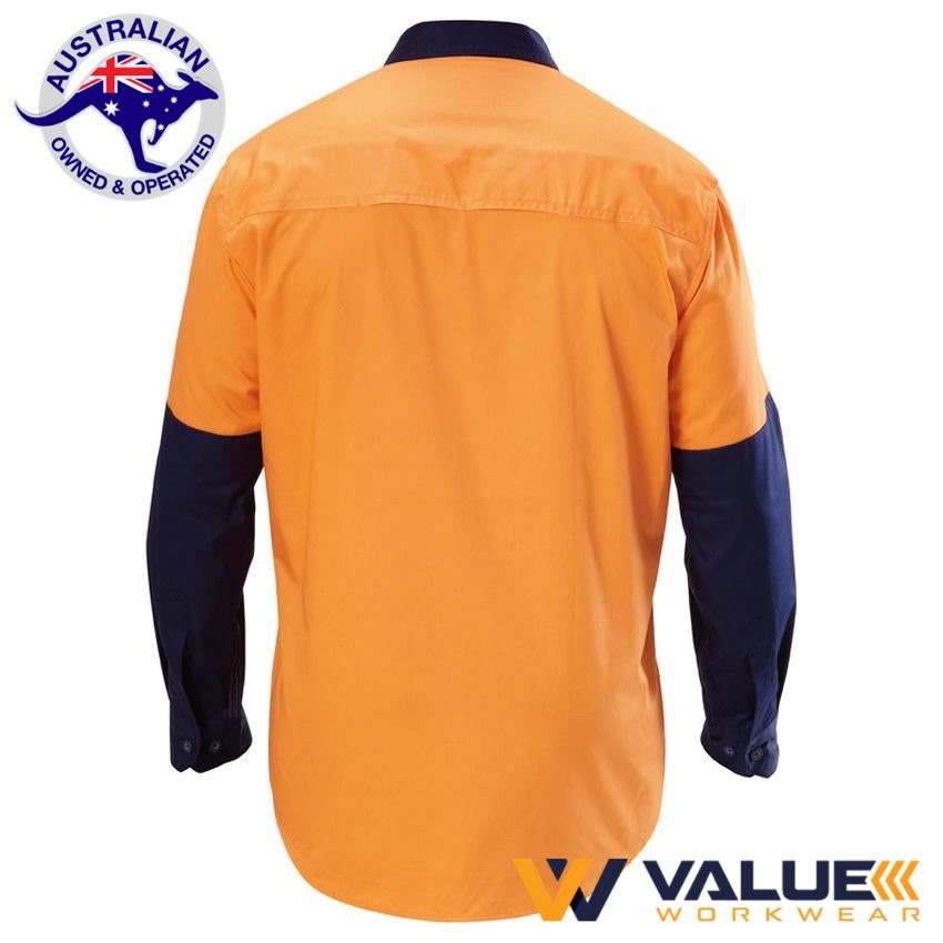 Hard Yakka Koolgear Ventilated Hi-Vis Two Tone Shirt Long Sleeve Y07558