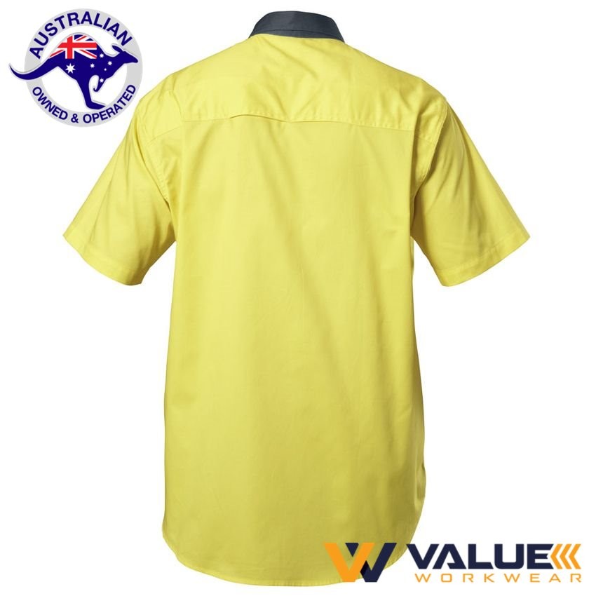 Hard Yakka Koolgear Ventilated Hi-Vis Two Tone Shirt Short Sleeve Y07559