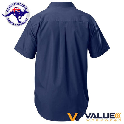 Hard Yakka Foundations Permanent Press Poly Cotton Shirt Short Sleeve Y07591