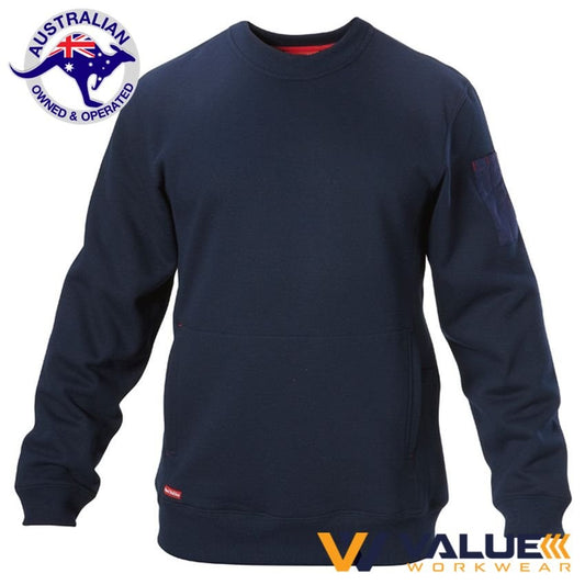 Hard Yakka Foundations Brushed Fleece Crew Neck Jumper Y19324