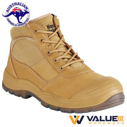 Hard Yakka Utility Side Zip Safety Work Boot - Wheat Y60120