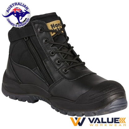 Hard Yakka Utility 130mm (5 inch) Side Zip Boot - Black Y60125