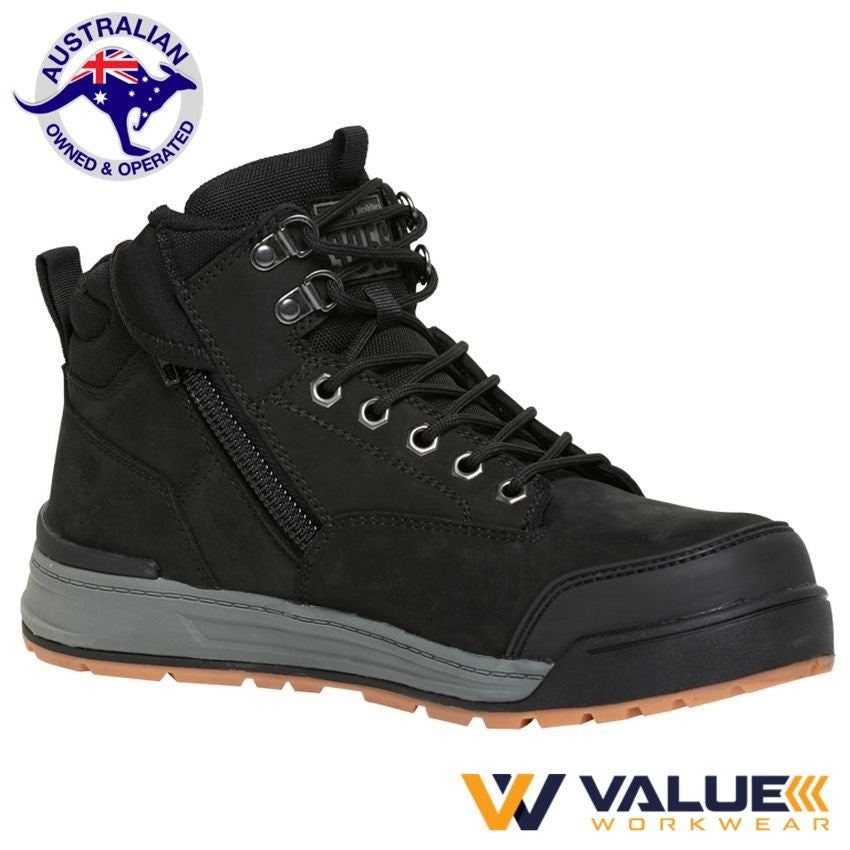 Hard Yakka 3056 Side Zip (5 Inch) Boot - Black Y60201