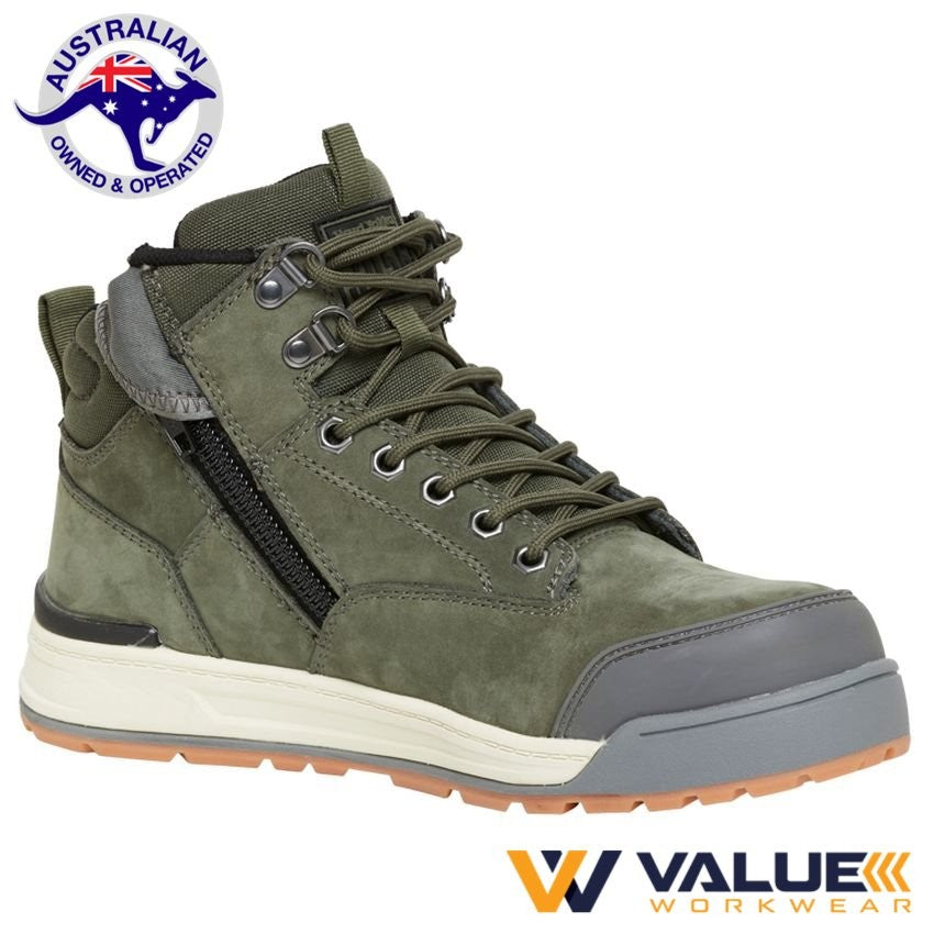 Hard Yakka 3056 Side Zip (5 Inch) Boot - Olive Y60203