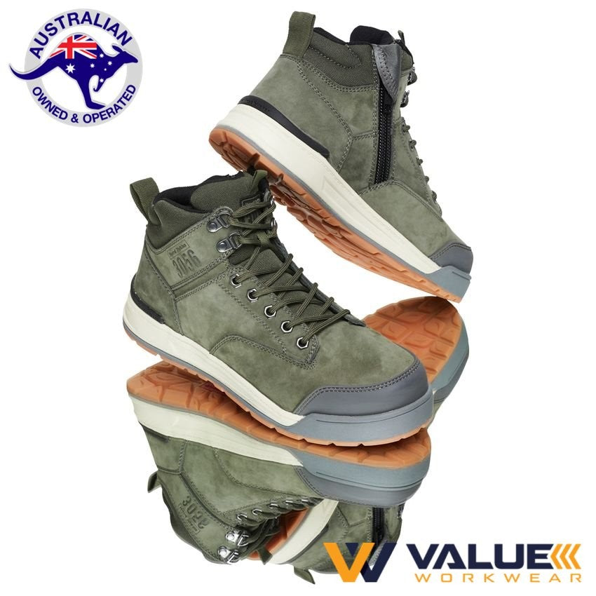 Hard Yakka 3056 Side Zip (5 Inch) Boot - Olive Y60203