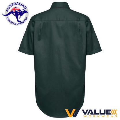 Hard Yakka Foundations Cotton Drill Closed Front Shirt Short Sleeve Y07540