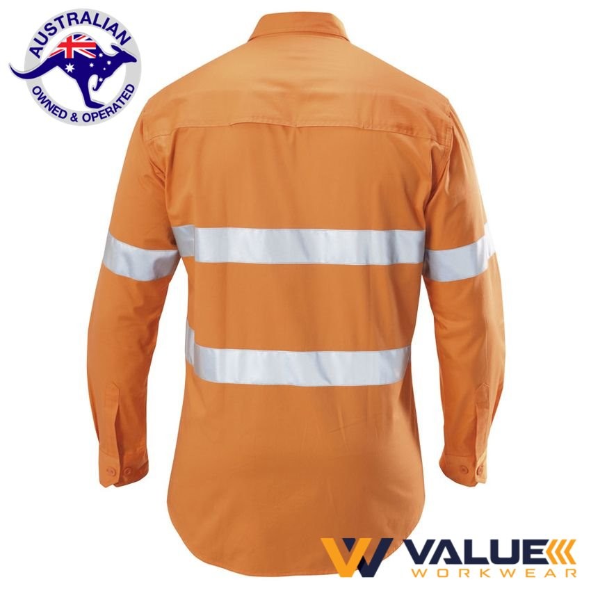Hard Yakka Koolgear Ventilated Hi-Vis Shirt With Tape Long Sleeve Y07996