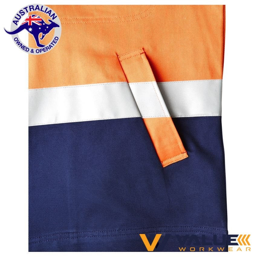 KingGee Reflective Spliced NanoTex Cotton Drill Jacket K55905