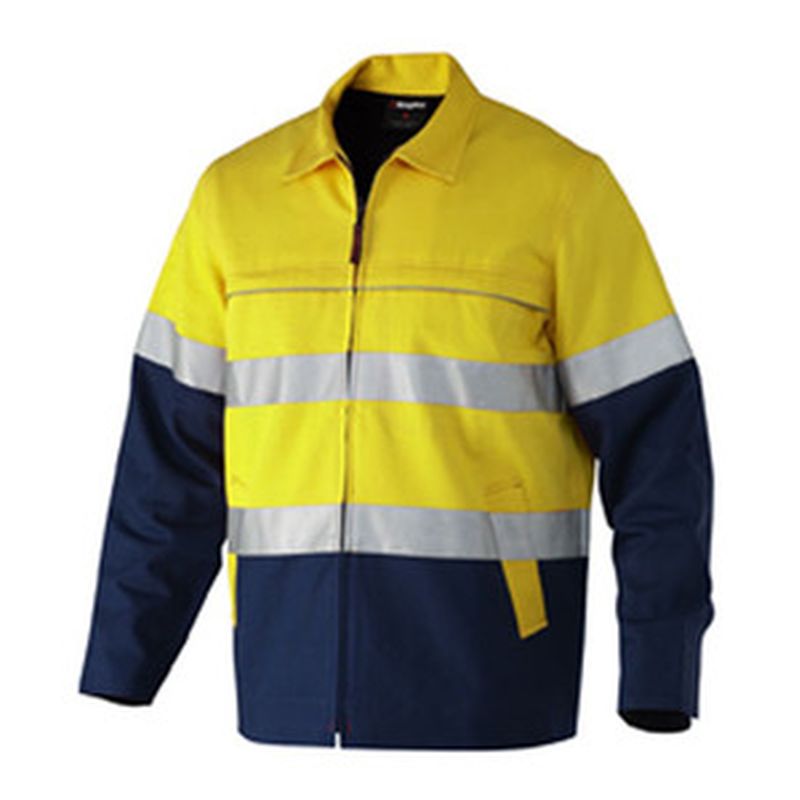 KingGee Reflective Spliced NanoTex Cotton Drill Jacket K55905