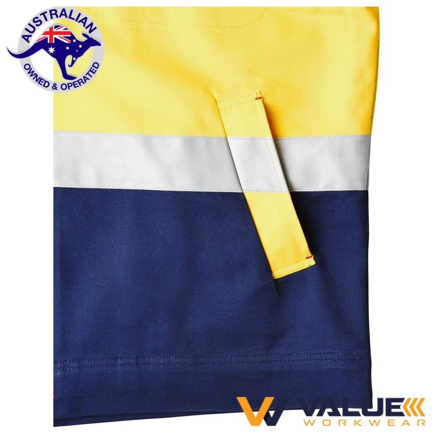 KingGee Reflective Spliced NanoTex Cotton Drill Jacket K55905