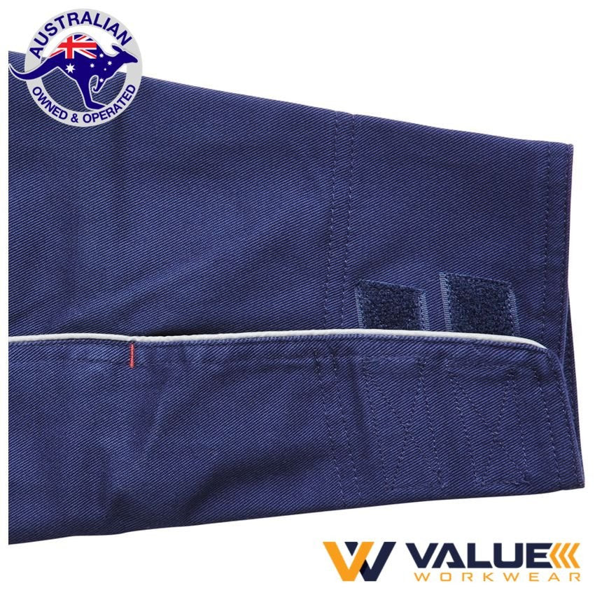 KingGee Reflective Spliced NanoTex Cotton Drill Jacket K55905
