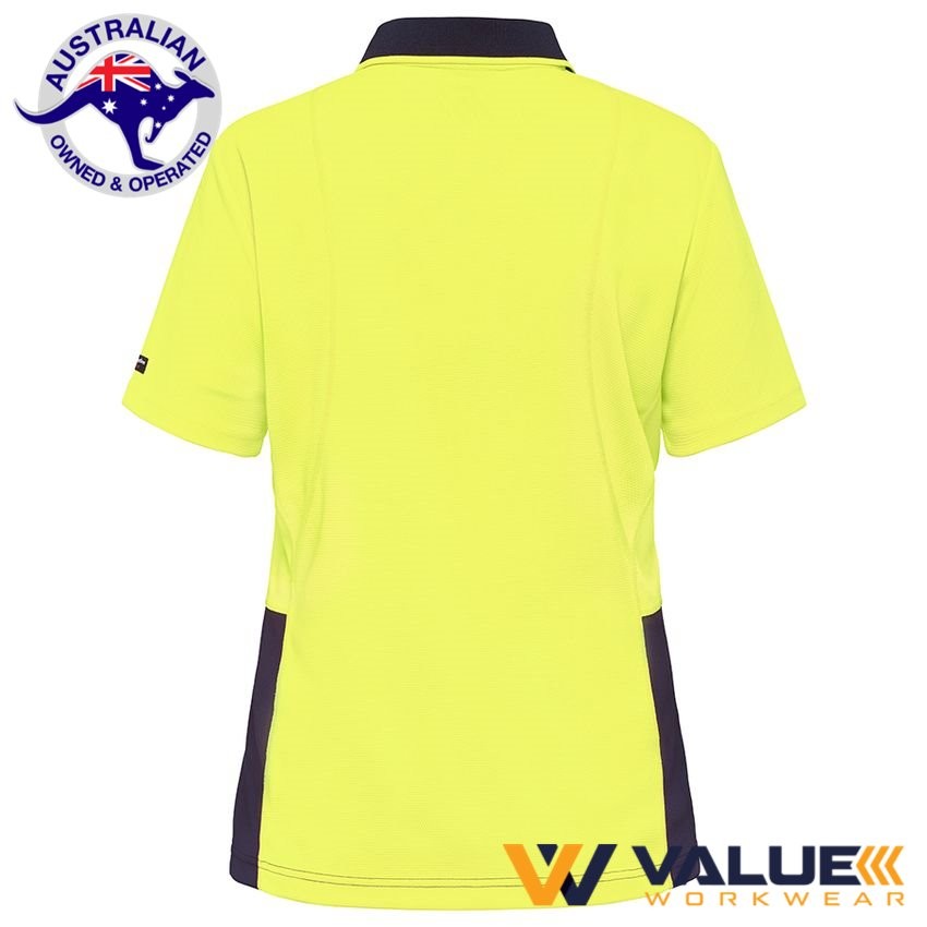 KingGee Workcool Hyperfreeze Spliced Polo Short Sleeve Womens K44735