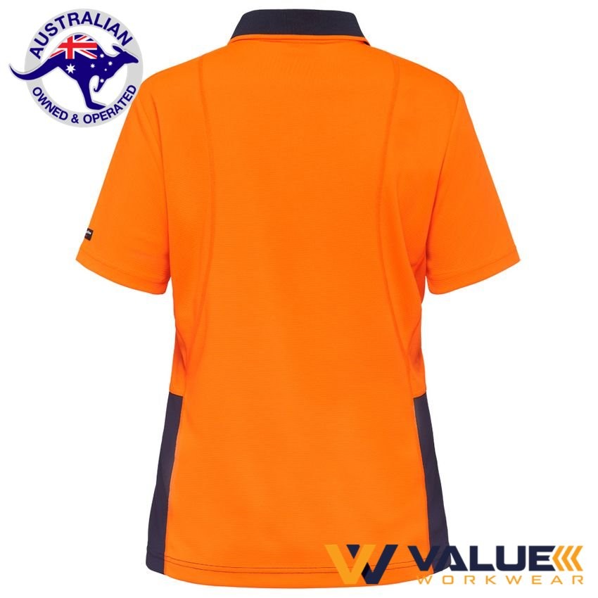KingGee Workcool Hyperfreeze Spliced Polo Short Sleeve Womens K44735
