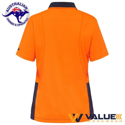 KingGee Workcool Hyperfreeze Spliced Polo Short Sleeve Womens K44735