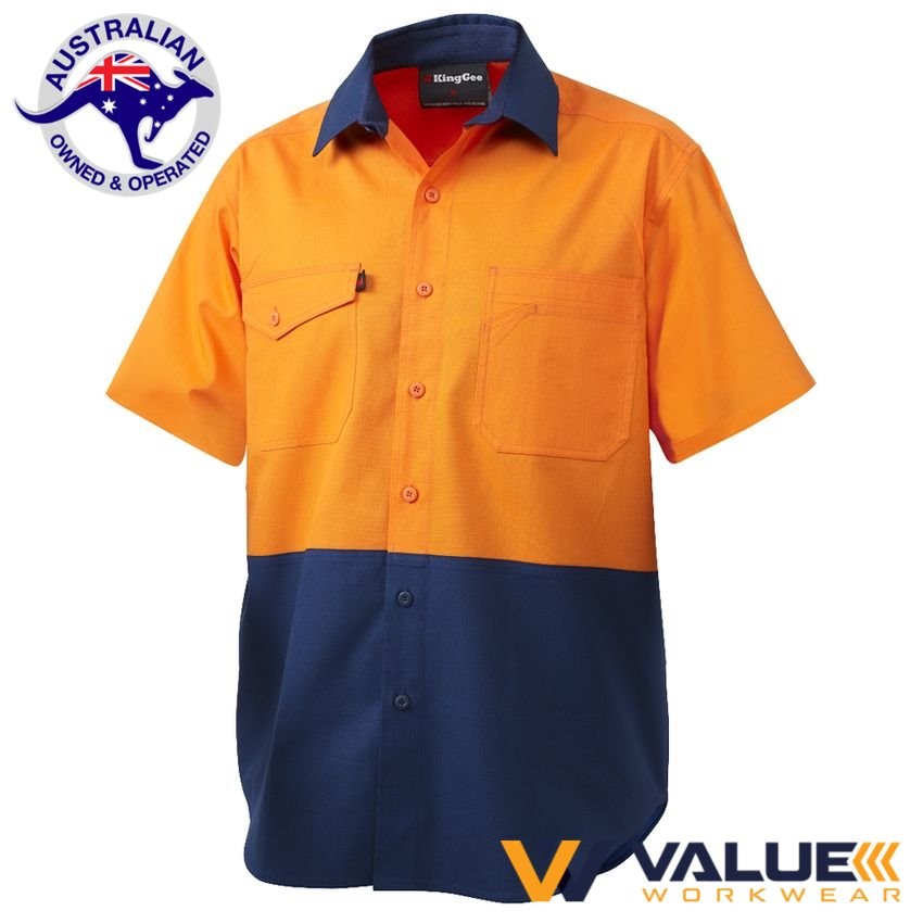 KingGee Workcool 2 Spliced Shirt Short Sleeve K54875