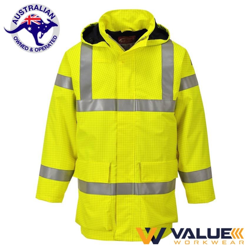 Portwest Bizflame Rain Hi-Vis Multi Lite Jacket S774 - Value Workwear