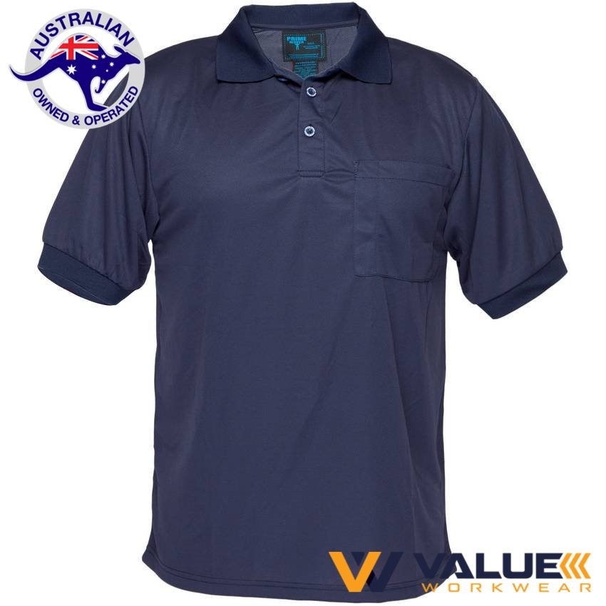 Portwest Short Sleeve Solid Colour Micro Mesh Polo MP101 - Value Workwear