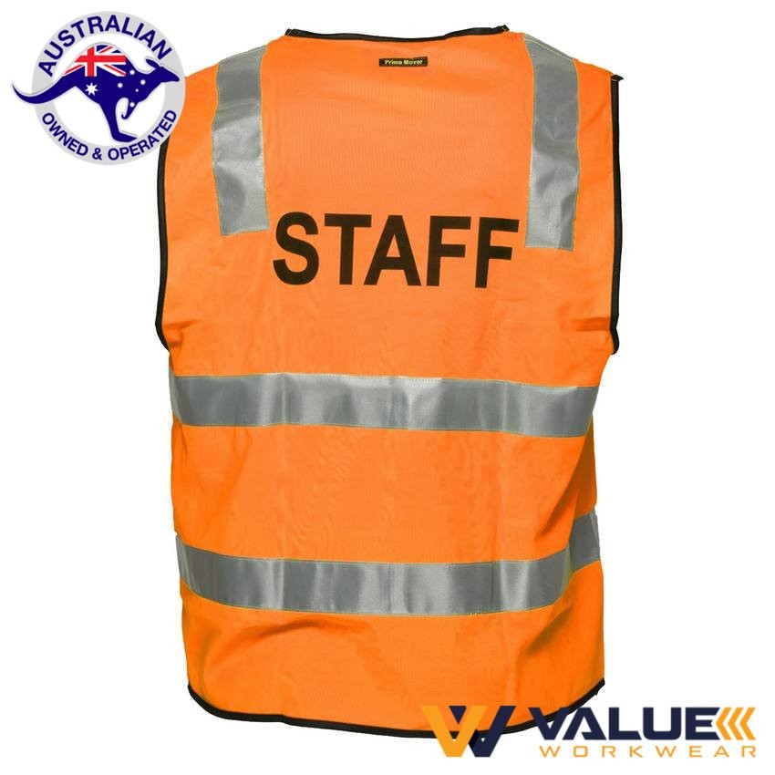 Portwest Day/Night Safety Vest with Tape STAFF MZ107