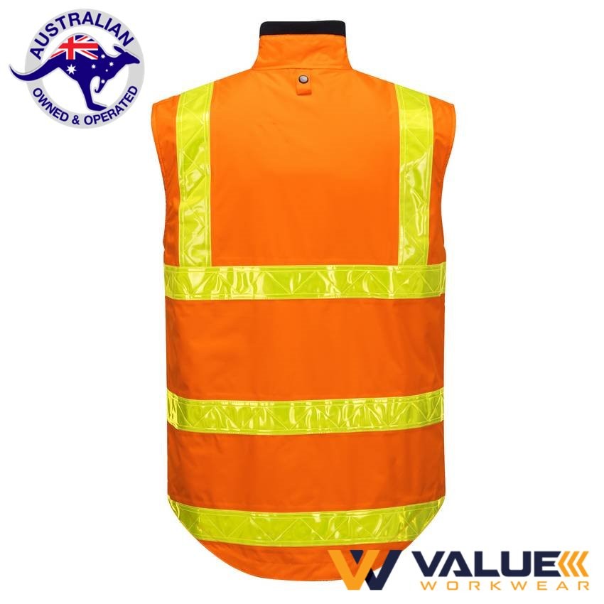 Portwest Fleece Vest with Micro Prism Tape MY214 - Value Workwear
