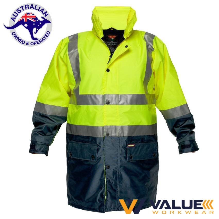 Portwest Fleece Lined Rain Jacket with Tape MJ208