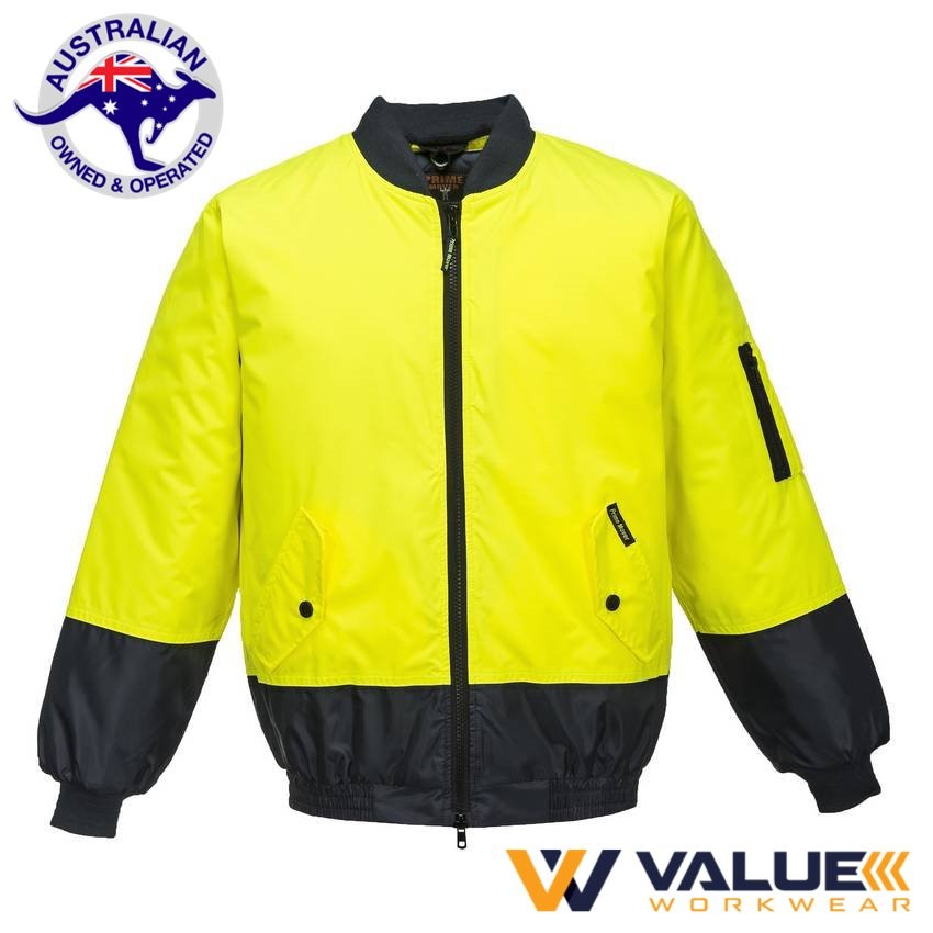 Portwest Hi-Vis Bomber Jacket MJ304 - Value Workwear