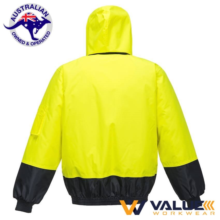 Portwest Hi-Vis Bomber Jacket MJ304 - Value Workwear