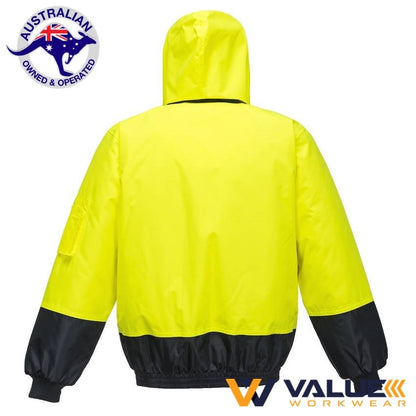 Portwest Hi-Vis Bomber Jacket MJ304 - Value Workwear