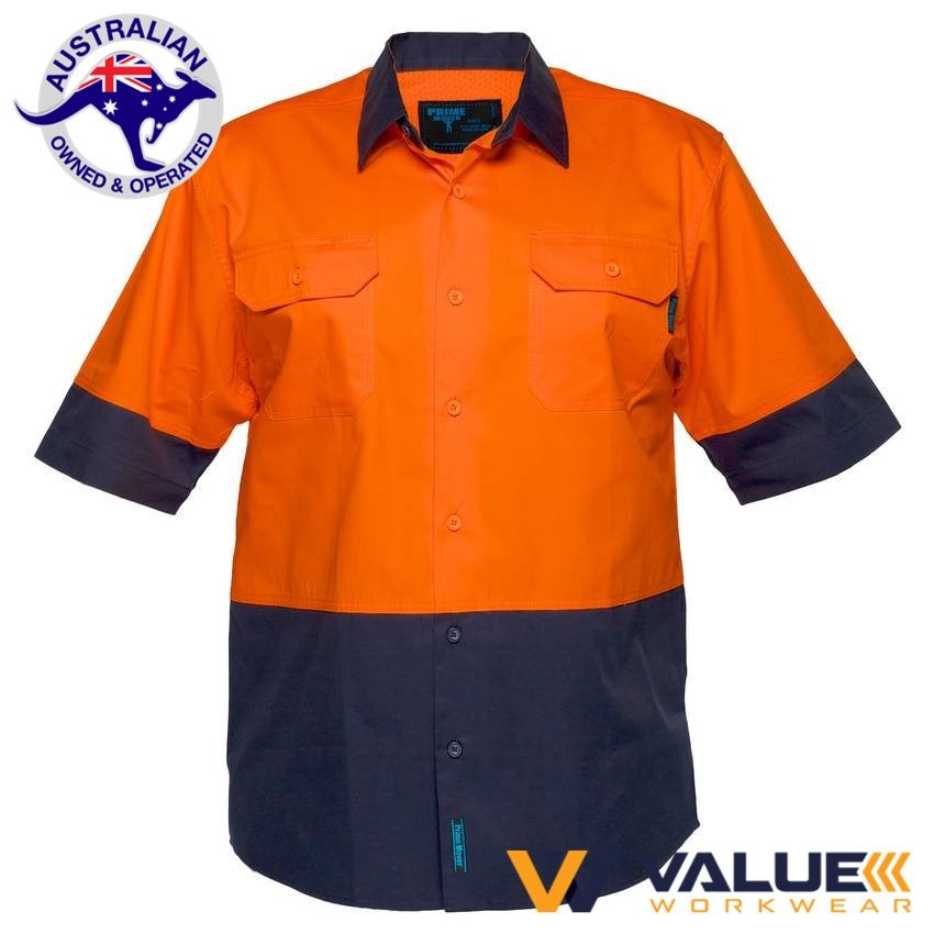 Portwest Hi-Vis Two Tone Lightweight Short Sleeve Shirt MS802