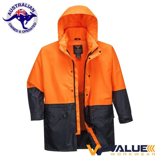 Portwest Lightweight Hi-Vis Rain Jacket MJ206